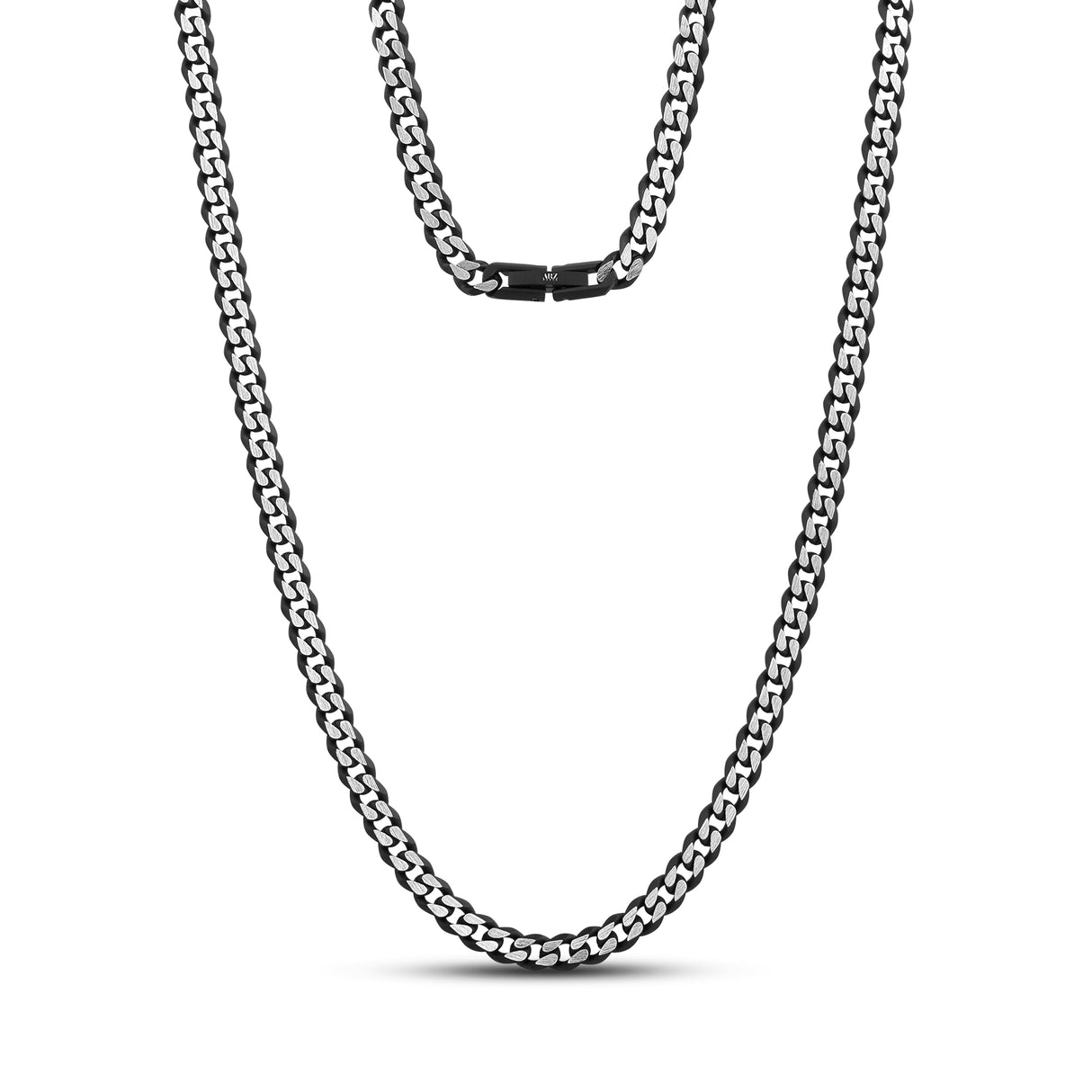 5mm Two Tone Cuban Link Chain - Unisex Necklaces - The Steel Shop