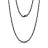 Two Tone Anchor Link Chain | 5MM - Men Necklace - The Steel Shop