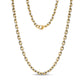 Two Tone Anchor Link Chain | 5MM - Men Necklace - The Steel Shop