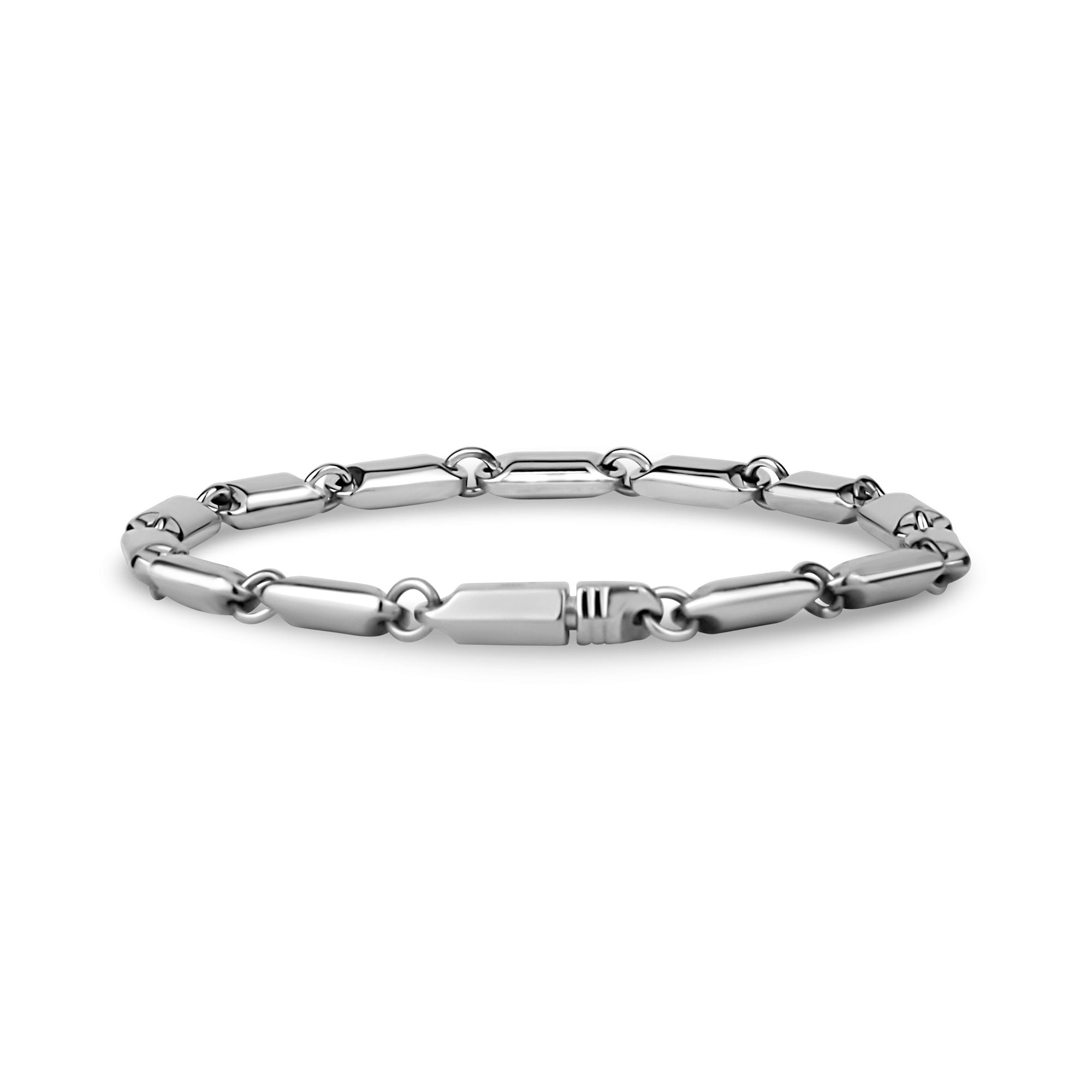 Formula 1 checks american diamond black stainless steel openable free size  kada bangle bracelet men boy - the jewelbox - 2156899
