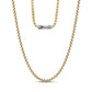 Detailed Round Box Link Chain | 4MM - Men Necklace - The Steel Shop