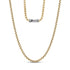 Detailed Round Box Link Chain | 4MM - Men Necklace - The Steel Shop