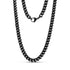 Matte Two Tone Cuban Link Chain - Men Necklace - The Steel Shop