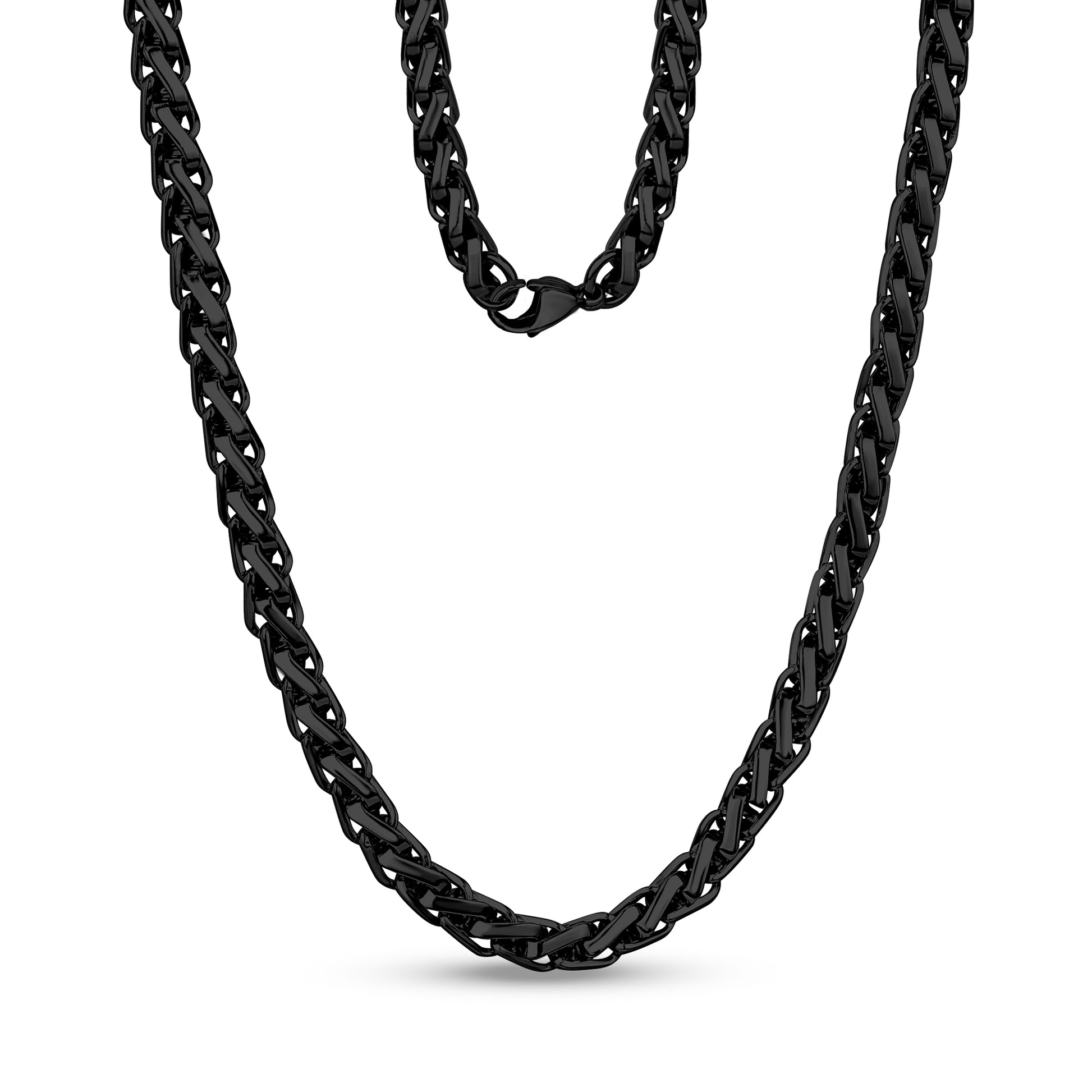 6mm Square Wheat Chain Necklace for Men – The Steel Shop