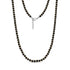 Golden Noir Agate Necklace - Men Necklace - The Steel Shop