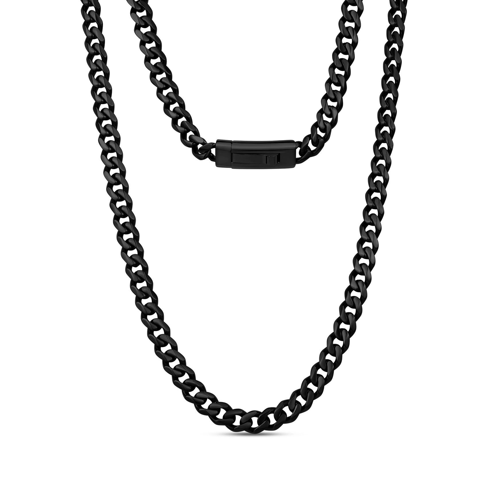 7mm Cuban Link Chain - Men Necklace - The Steel Shop