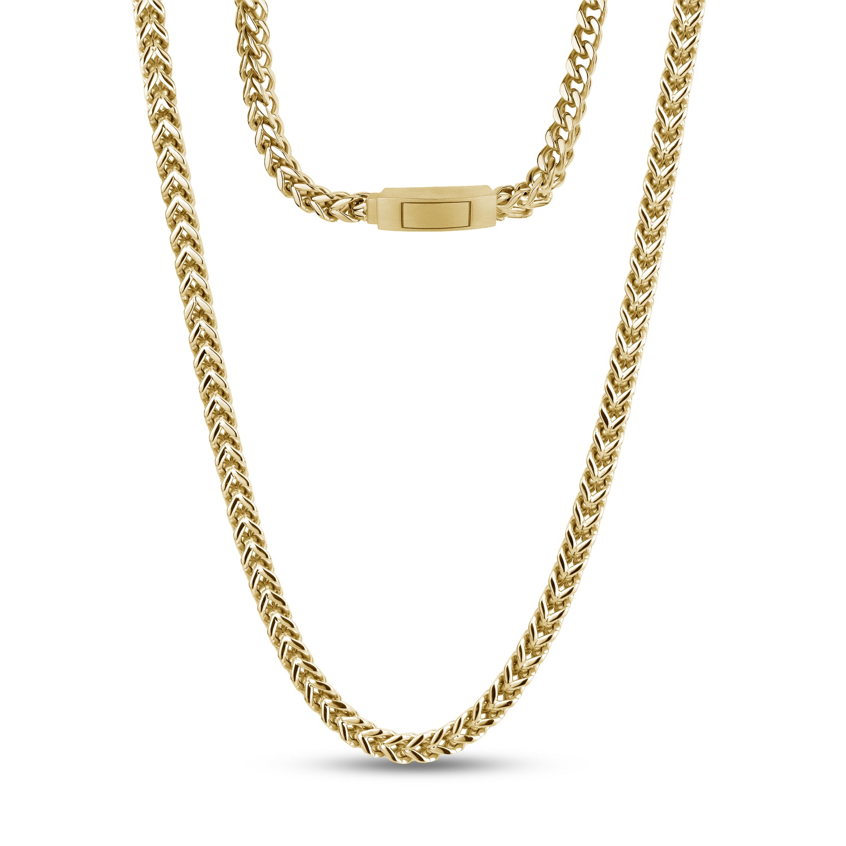 5mm Franco Link Chain - Men Necklace - The Steel Shop