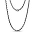 Two Tone Matte Oval Link Chain - Men Necklace - The Steel Shop