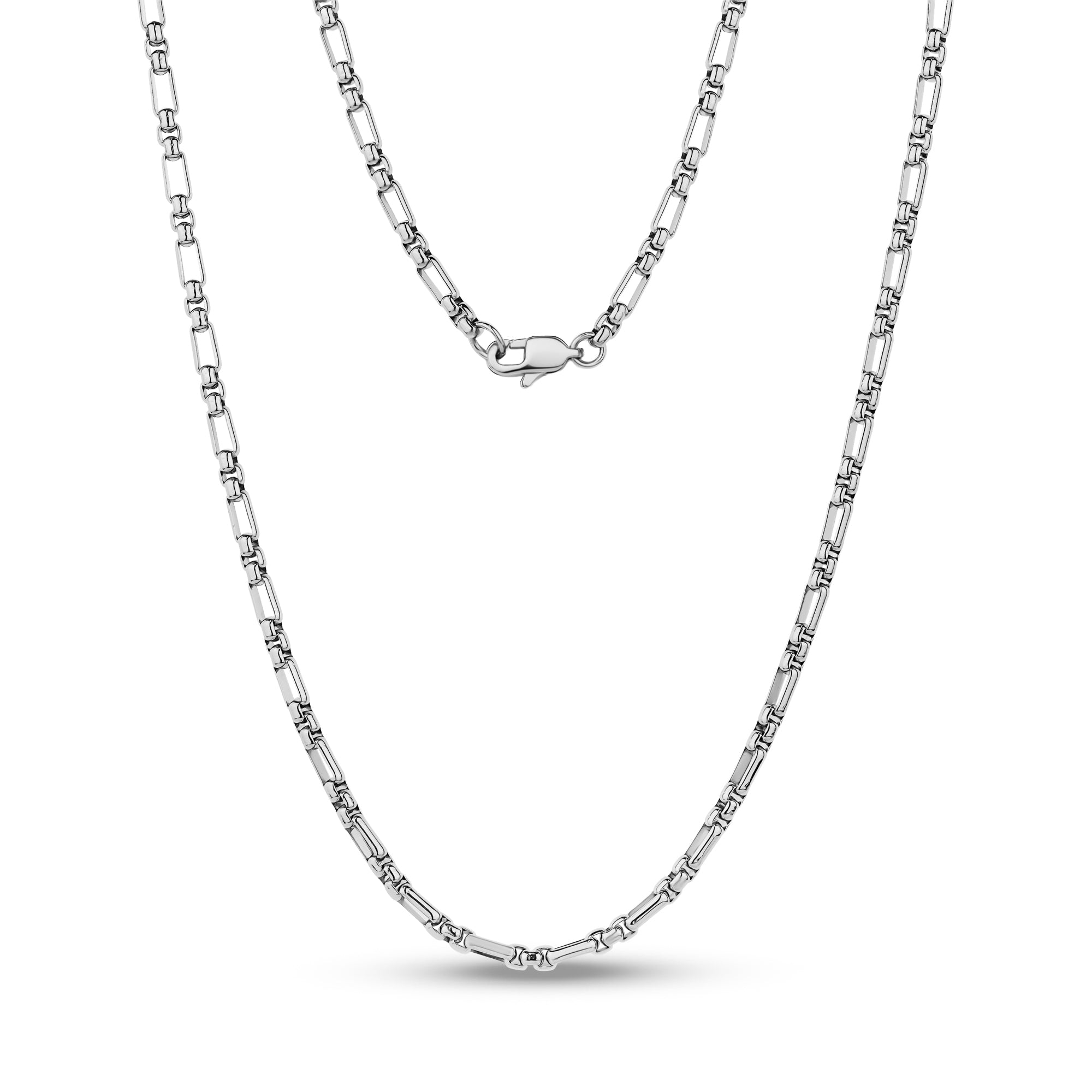 Round Box Link Figaro Chain – The Steel Shop