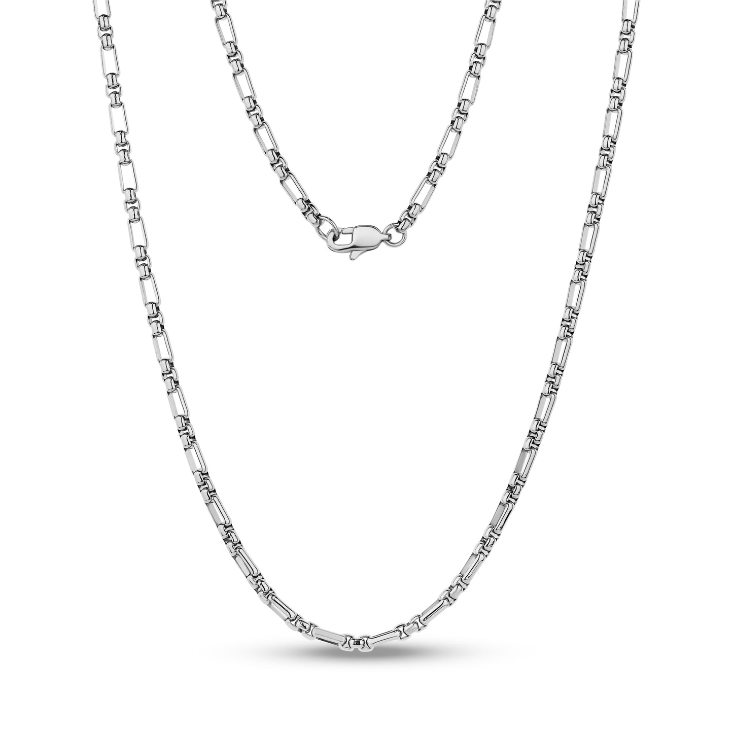 Round Box Link Figaro Chain