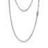 Silver stainless steel rolo chain urn necklace with ribbed cremation capsule charm and lobster clasp