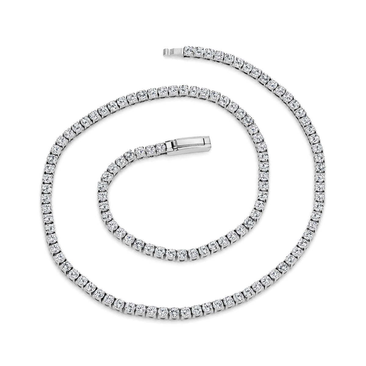 Engravable Tennis Necklace | 4mm