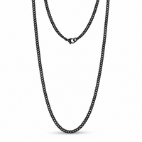 3.5mm Matte Cuban Link Chain