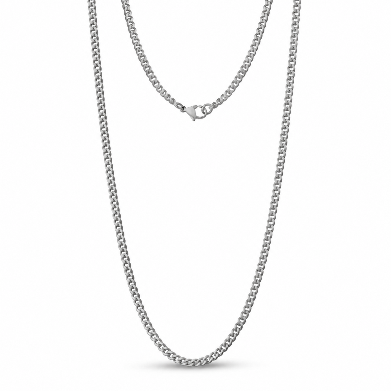 3.5mm Matte Cuban Link Chain