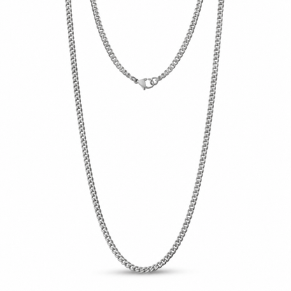 3.5mm Matte Cuban Link Chain