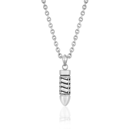 Bullet Urn Pendant - Men Pendant - The Steel Shop