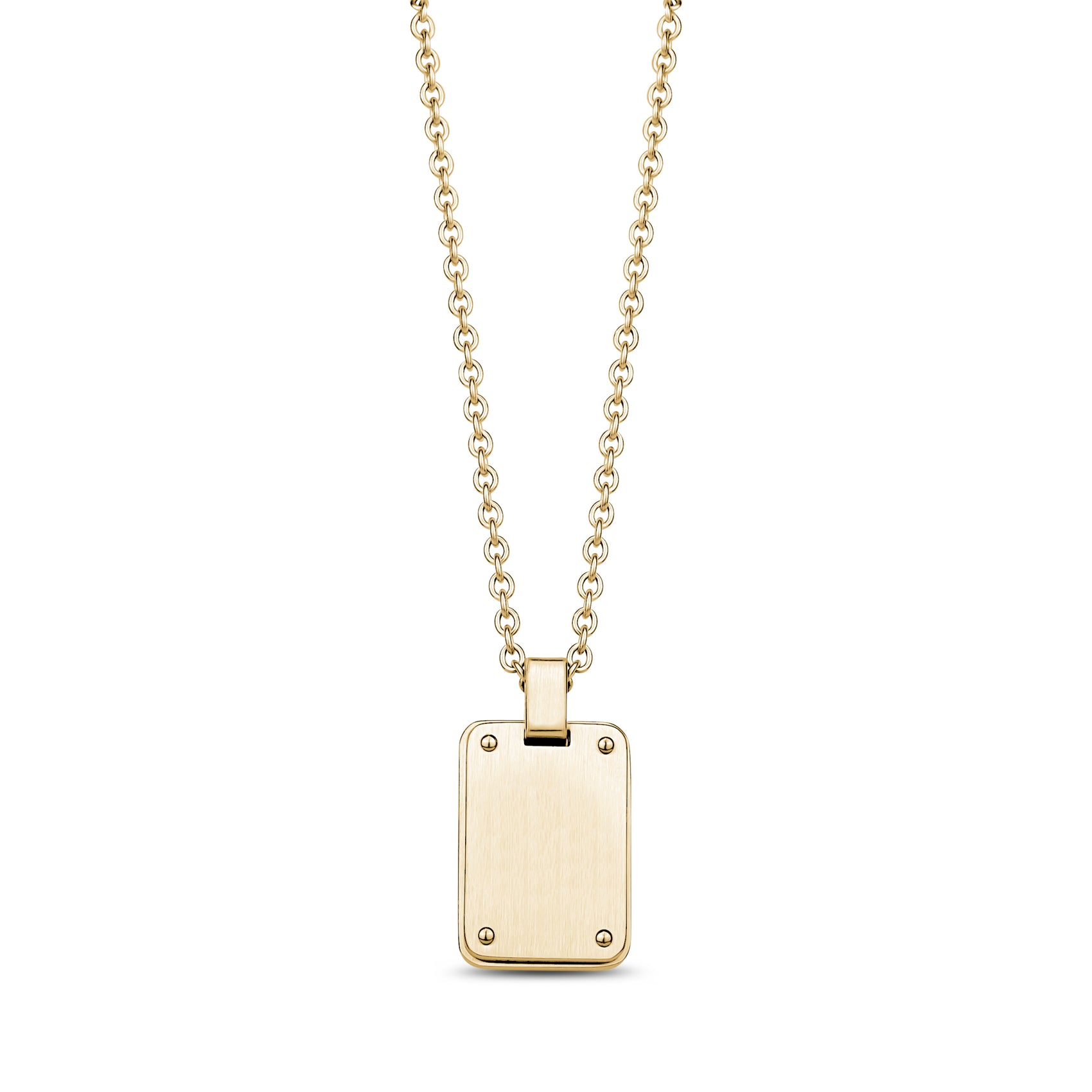 Minimal Matte Dog Tag - Men Pendant - The Steel Shop