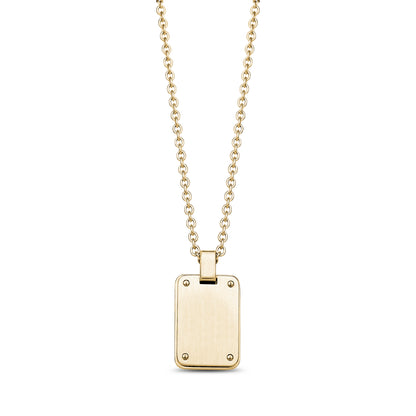 Minimal Matte Dog Tag - Men Pendant - The Steel Shop