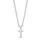 Black Stone Reversible Cross - Men Pendant - The Steel Shop