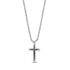 Matte Black Stone Cross Pendant - Men Pendant - The Steel Shop