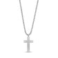 Matte Black Stone Cross Pendant - Men Pendant - The Steel Shop