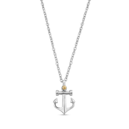 Gold Screw Anchor Pendant - Men Pendant - The Steel Shop