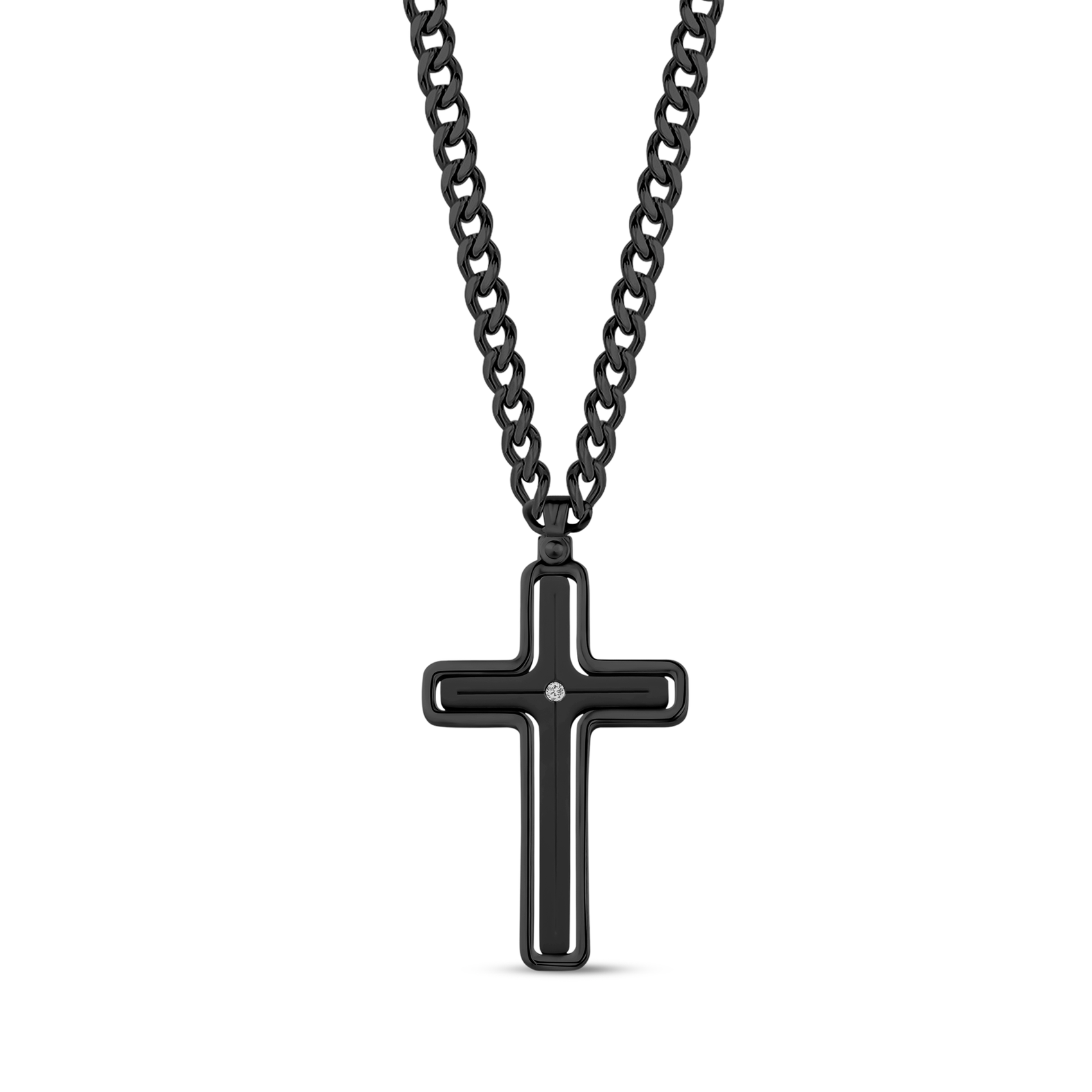 Spinning Cross Pendant - Men Pendant - The Steel Shop