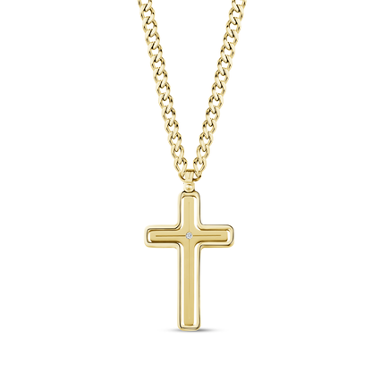 Spinning Cross Pendant - Men Pendant - The Steel Shop