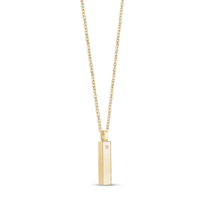 Minimal Stone-Set Urn Pendant - Women Pendant - The Steel Shop