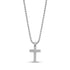 Mini Beveled Edge Cross Pendant - unisex pendant - The Steel Shop