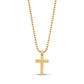 Mini Beveled Edge Cross Pendant - unisex pendant - The Steel Shop