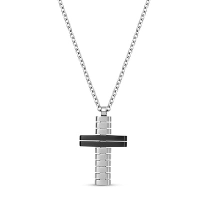 Matte Cross Pendant - Men Pendant - The Steel Shop