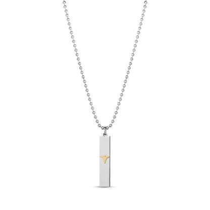 Medical Caduceus Bar Pendant - Unisex Pendant - The Steel Shop