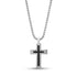Two Tone Double Cross Pendant - Men Pendant - The Steel Shop