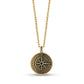 Black Stone Detailed Compass Pendant - Men Pendant - The Steel Shop