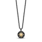 Stone-Set North Star Compass Pendant - Men Pendant - The Steel Shop