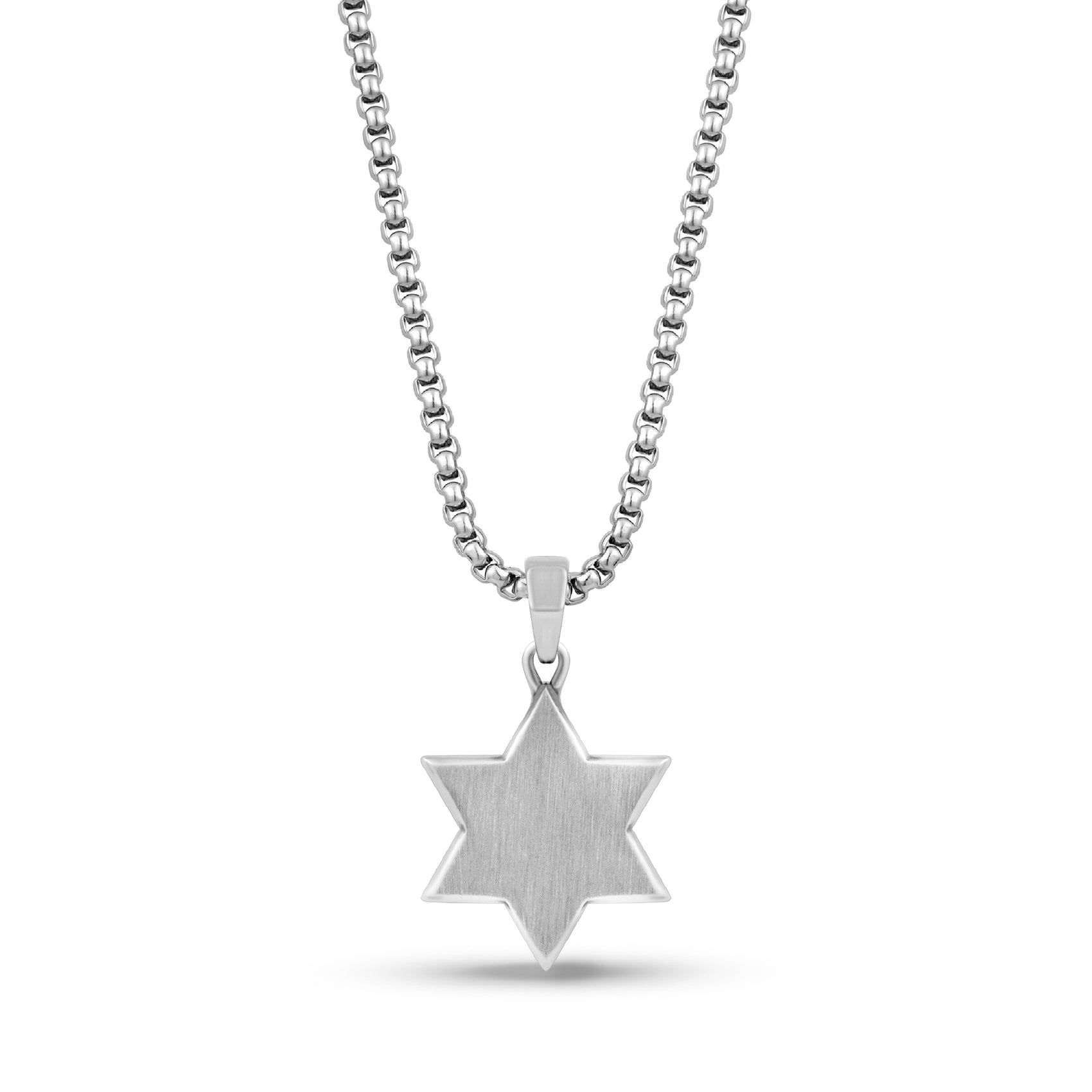 Two Tone Star of David Pendant - Men Pendant - The Steel Shop