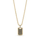 Minimal Iced Out Dog Tag - Men Pendant - The Steel Shop