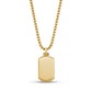 Beveled Edge Two Tone Dog Tag - Men Pendant - The Steel Shop