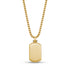 Beveled Edge Two Tone Dog Tag - Men Pendant - The Steel Shop