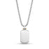 Beveled Edge Two Tone Dog Tag - Men Pendant - The Steel Shop