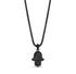 Stone-Set Hamsa Pendant - Men Pendant - The Steel Shop