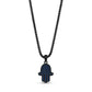 Stone-Set Hamsa Pendant - Men Pendant - The Steel Shop