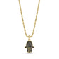 Stone-Set Hamsa Pendant - Men Pendant - The Steel Shop