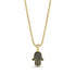 Stone-Set Hamsa Pendant - Men Pendant - The Steel Shop