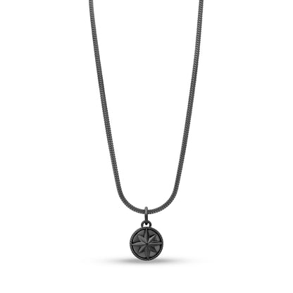 Midnight Compass Pendant - Men Pendant - The Steel Shop