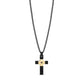 Modern Two-Tone Cross Pendant - Men Pendant - The Steel Shop