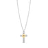 Modern Two-Tone Cross Pendant - Men Pendant - The Steel Shop