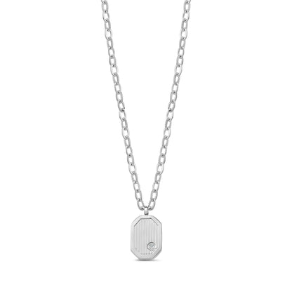Minimalist Tag Pendant - Men Pendant - The Steel Shop
