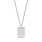 Polished Dog Tag - Men Pendant - The Steel Shop